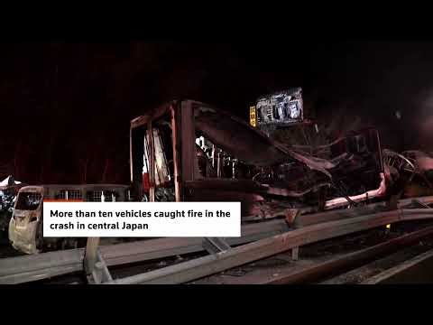 Massive highway pile-up in central Japan kills one, injures many | REUTERS