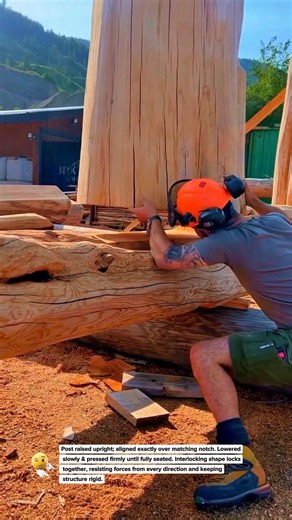 Massive Timber Post Installation | Perfect Fit & Stability