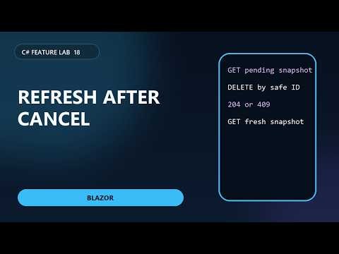 Build a Blazor Invitation Panel That Refreshes Safely