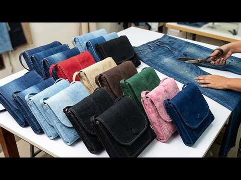 Super Easy DIY! Old Jeans Become Stylish Bags - Trendy Box Bags