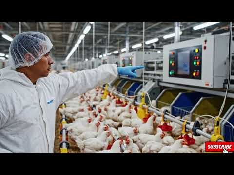 Chicken Mega Factory: Advanced Egg Incubation Technology & Broiler Raising Process in USA