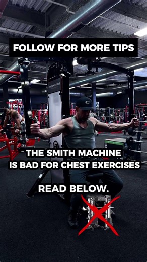 Smith machine is bad for chest exercises