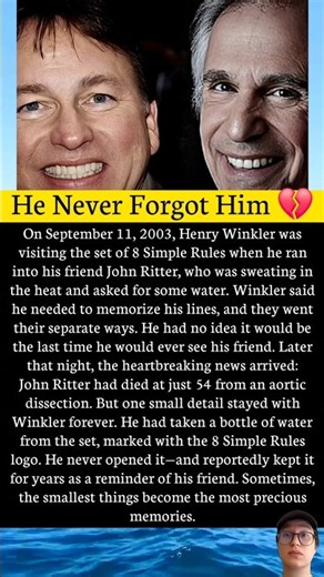 Henry Winkler’s Last Memory of John Ritter 💔 | A Heartbreaking Story