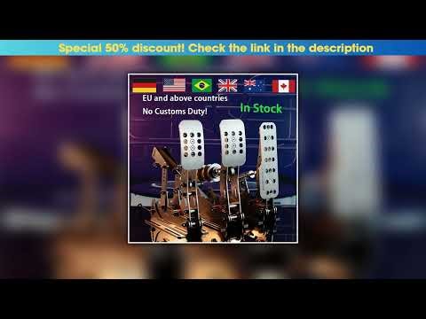 First Look SIMJACK Ultimate Pedals Sim Racing Pedals PC Racing Simulator Pressure Sensor Load Cell•