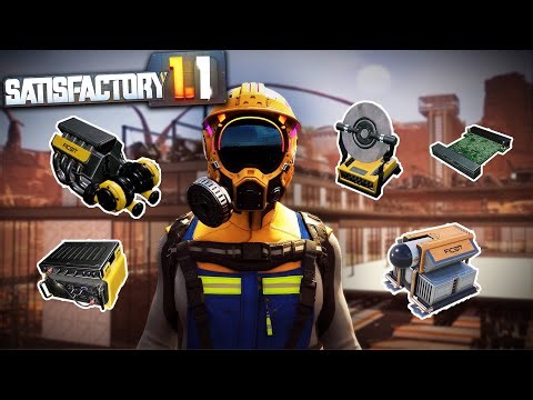Completing my HUGE Tier 8 Factory! - SATISFACTORY 1.1!