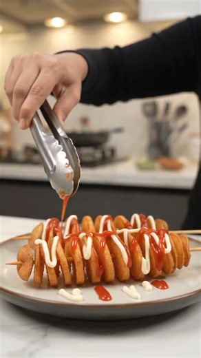 🥔🌪️ Crispy Tornado Potato – Crunchy, Spicy & Super Yummy! 😋🔥 Who wants a bite? ❤️ #TornadoPotato