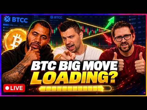 Bitcoin Big Move Loading? Monday Live Trading & TA