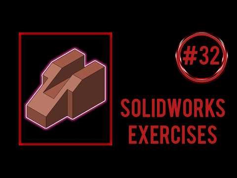 SolidWorks practice exercises for beginners || Exercise #32