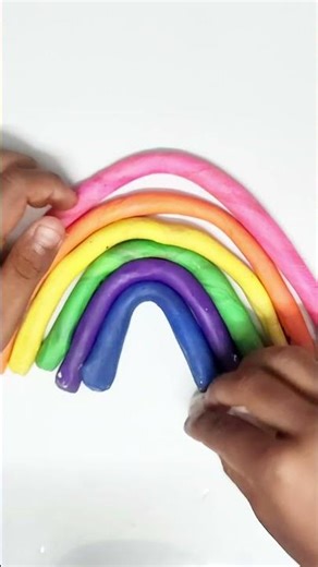 Easy Rainbow Clay Modeling for Kids 🌈 | DIY Colorful Clay Art Tutorial