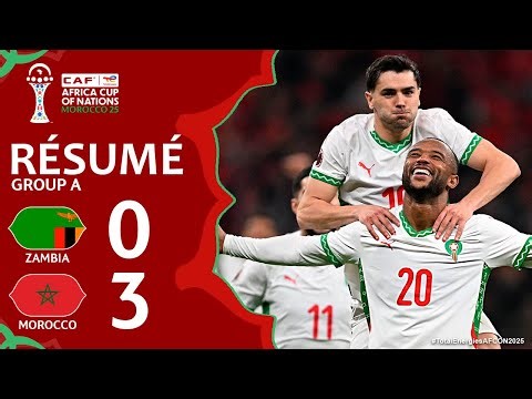 Zambia Morocco | 0-3 | Highlights | AFCON 2025 - #TotalEnergiesAFCON2025 | Morocco Zambia