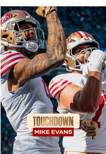 EVANS IN THE END ZONE ‼️ #49ers #nfl #football #touchdown | 49ers vs seahawks