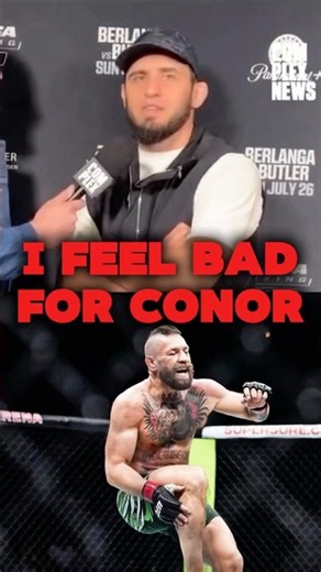 Islam Makhachev SAD Reaction to Conor McGregor Injury