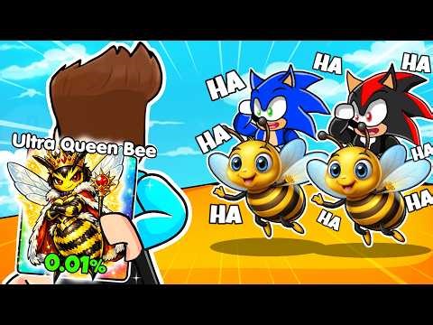 I PRETENDED TO BE A NOOB THEN USED MUTATED INFINITY BEE IN ROBLOX !!