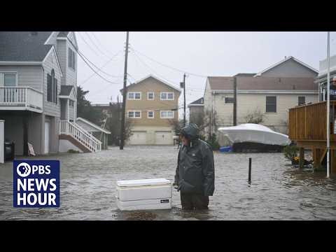 Powerful nor’easter batters parts of East Coast