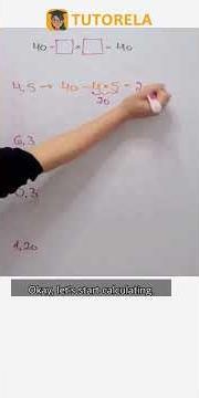 Solve 40 - x × y = 40: Find Missing Factors #Math #OrderOfOperationsForBeginners