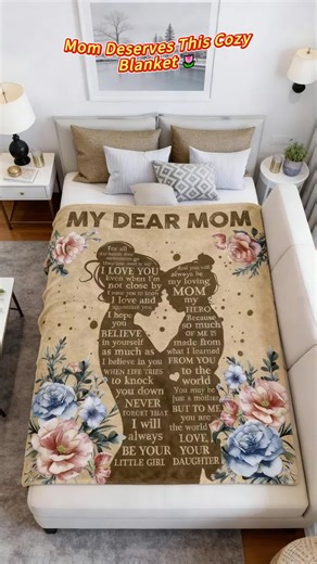 Gifts for Mom from Daughter, Mothers Day Birthday Gifts for Mom, Mom Gifts, Mom Blanket from Daughter, Mom Birthday Gifts, Presents for Mom, Soft Cozy Flannel Throw Blanket 60x50 Inches, Printed on One Side with a Plain White Back, Halloween Thanksgiving #momfinds #wearableblanket #oversizedheatedblanket #lisafrankblanket #winniethepoohblanket #halloweenhoodieblanket #bestblankets #musthaveblanket #bobsburgersblanket #mothersgift #mothersdaygift