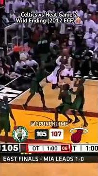 OT Finish in Classic Heat-Celtics rivalry 🔥 #nba #lebronjames #rajonrondo
