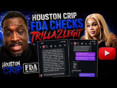 Houston Crip FDA Exposes Trilla2Legit DM Screenshots | Deleted Video & Social Media Drama Breakdown