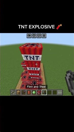 TNT EXPLOSIVE 🧨 in Minecraft 🙀#minecraft #gaming #shorts