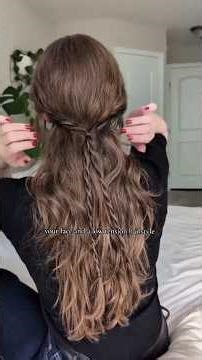 do you struggle with chronic illness? #halfuphalfdown #hairtutorial #hairstyle #braids #hair
