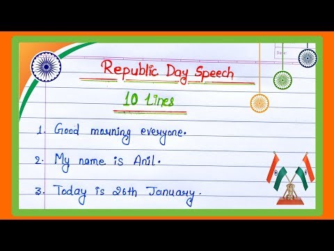 10 Easy Lines On Republic Day In English | Republic Day 10 lines (26 January) essay writing