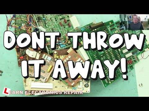 Salvage Electronic Components From Scrap... And Improve Your Soldering Skills