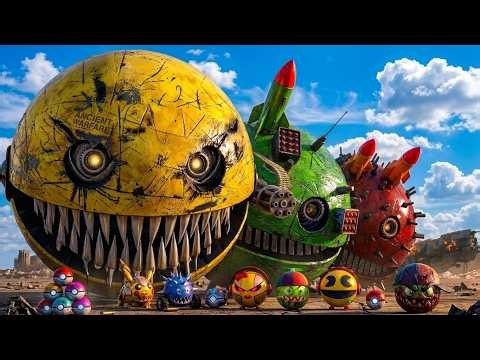 4K PAC-MAN ADVENTURE 🎮 Pac-Bot & Little Pacs vs Monster!,, 34🔴