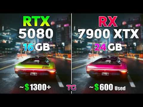 RTX 5080 vs RX 7900 XTX - Comparison with New Drivers