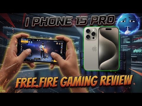 iPhone 15 Pro Free Fire Gaming Test 🔥 Smooth + FPS + Heating Test |Full Review 2026#freefire #gaming