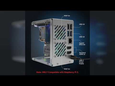 Review: Pironman 5 NVMe M.2 SSD PCIe 2.0/3.0 Mini PC Case for Raspberry Pi 5 Hailo-8L AI Accel...