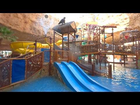 Lenny's Lagoon 🔫 Blue Slide at Desert Falls Water & Adventure Park 🇶🇦
