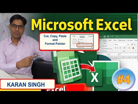 4_Excel में Cut, Copy, Paste और Format Painter | Excel Basics in Hindi | KS NextGen Academy