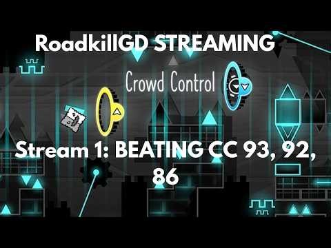 geometry dashing | CROWD CONTROL 93% BEATING IT RN