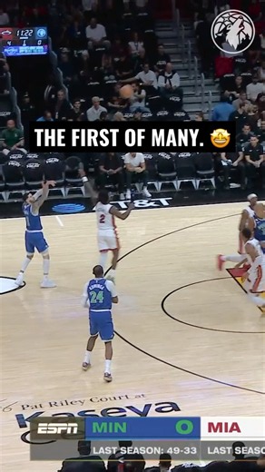 FIRST OFFICIAL BUCKET AS A TIMBERWOLVES PLAYER. 👌