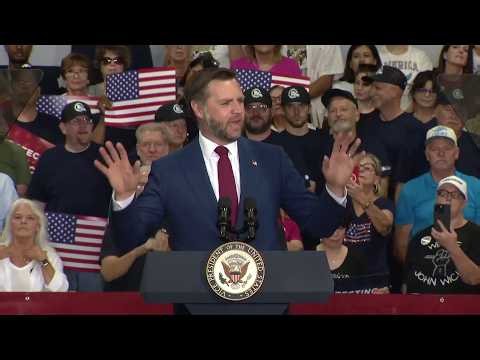 Full JD Vance speech at Michigan MAGA rally slams Abdul El-Sayed in Senate race vs. Mike Rogers