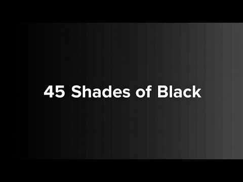 45 Shades of Black Colors with Names and Hex Codes | Black Color Palette Guide