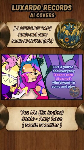 Sonic and Amy singing "A Little Bit Bad", Parte 6 (The Amazing Digital Circus Song) [Sonic AI COVER]