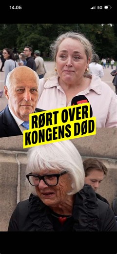 Berørte nordmænd tager afsked med Kong Harald 🇳🇴