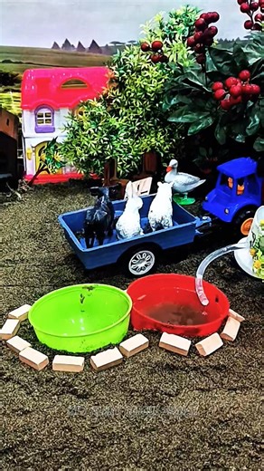 DIY Mini Tractor + Water Pump 🚜💦 Science Project #Shorts