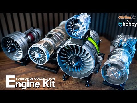 Turbofan and Turboshaft Engines Model Kit COLLECTION | Speed Build | Stirlingkit