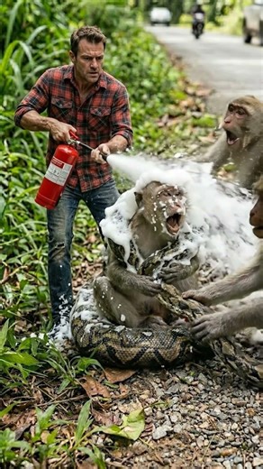 Python Attack Stopped by Man… Unbelievable Rescue 😢🔥