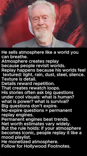 Ridley Scott Didn’t Just Make Movies… He Built Atmospheres People Live Inside