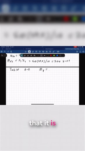 Plastic vs Nominal Moment with Zero Unbraced Length #civilengineering #steelbeam #construction