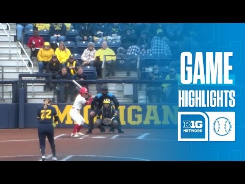 Indiana at Michigan | HIGHLIGHTS | Big Ten Softball | 04/25/2026
