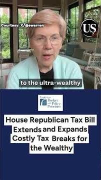 Elizabeth Warren Says Republicans Are Delaying the Bill's Biggest Impacts 🇺🇸 #shorts