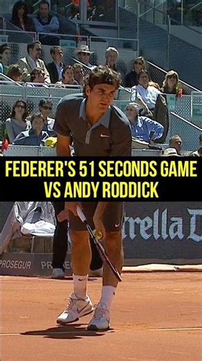 Roger Federer's 51 Seconds Game vs Roddick