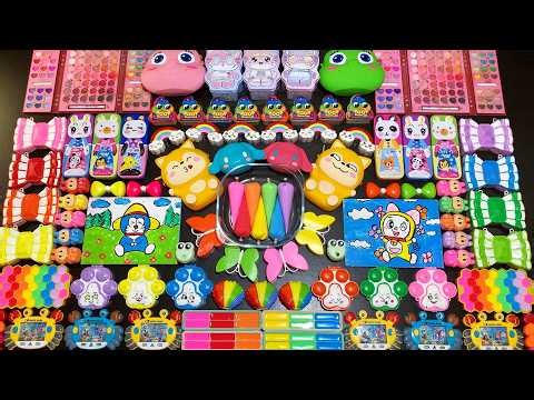 RELAXING WITH CLAY PIPING BAGS VS GLITTER VS MAKEUP ! Mixing Random Things Into Slime #7309