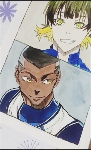 Julian loki / manga #viral #julianloki #bluelock #manga #anime #watercolor #drawing #shorts #artist