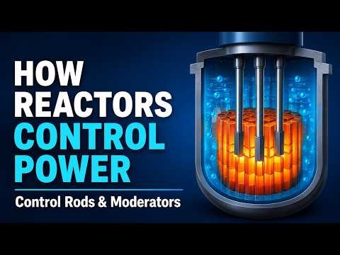 How Nuclear Reactors Control Power | Control Rods and Moderators