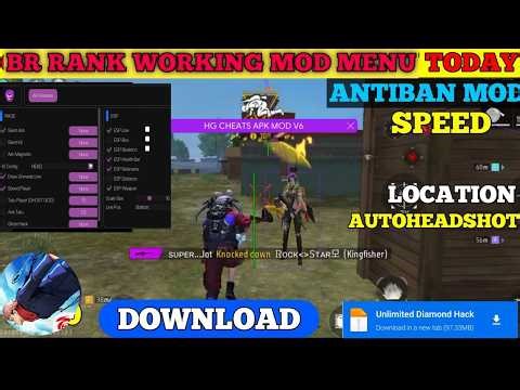 OB52 FREE FIRE MOD MENU 🔥 UNLIMITED DIAMOND HACK 🔥 FF MOD MENU APK 2025